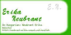 erika neubrant business card